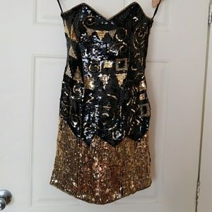 Saks Fifth Avenue Vintage Sequin & beaded dress